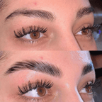 Luxe brow lamination kit before and after